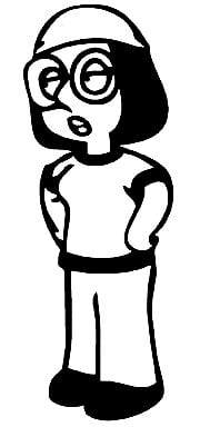 Family Guy Sticker Meg
