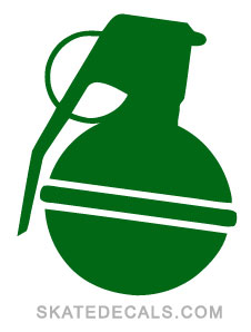 grenade military decal
