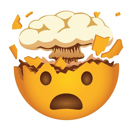 mind blown emoji