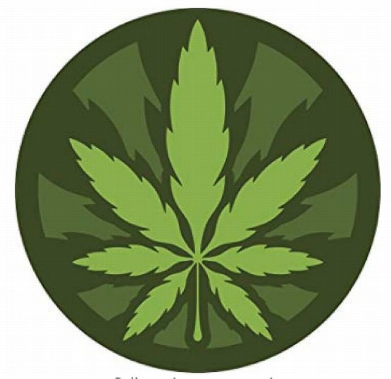 ROUND POT LEAF COLOR STICKER