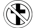 No Religion Decal