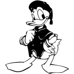 Diecut Donald Duck Stickers 1
