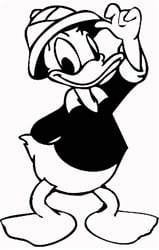 Diecut Donald Duck Stickers 6