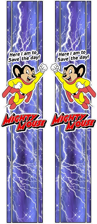 CARTOON Mighty Mouse Blue Lighting COMBO KIT