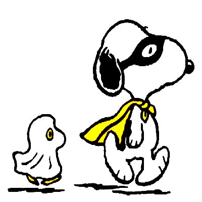 Charlie Brown Peanuts Gang Sticker SNOOPY GHOST