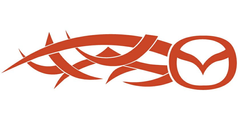 Mazda Tribal Auto Side Graphics (Pair)