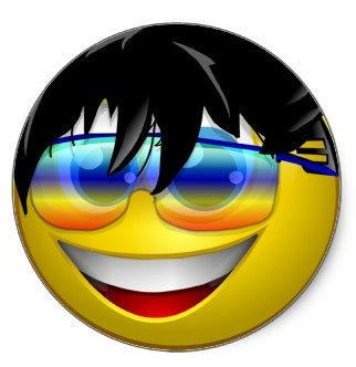 cool dude smile sticker