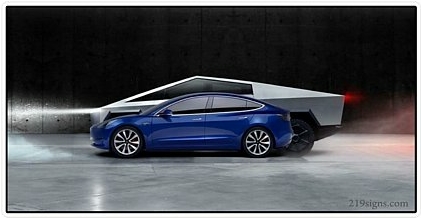 CYBERTRUCK PHOTO STICKER 25