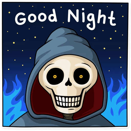 friendly death_grim reaper sticker 20