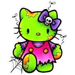 Hello K Zombie Color Decal Car Sticker