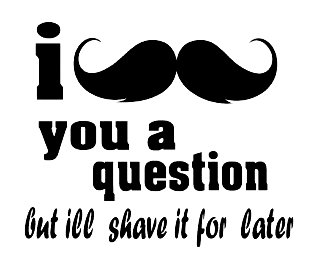 Moustache Face Decal 21