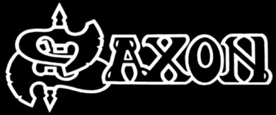 saxon die cut band decal