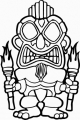 TIKI DESIGN Diecut Vinyl Decal 1