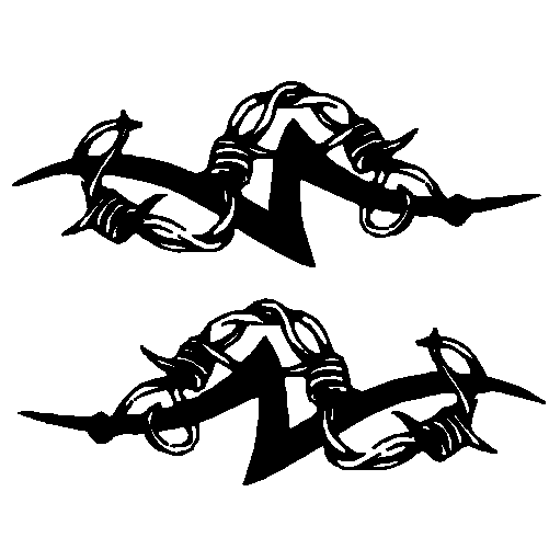 Barbed Wire Decal