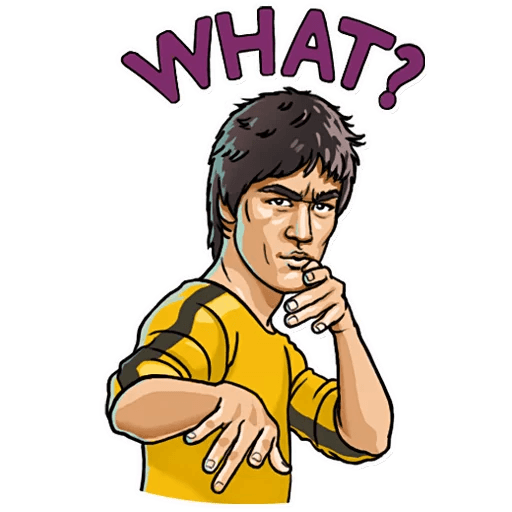bruce dragon lee celebrity sticker_6