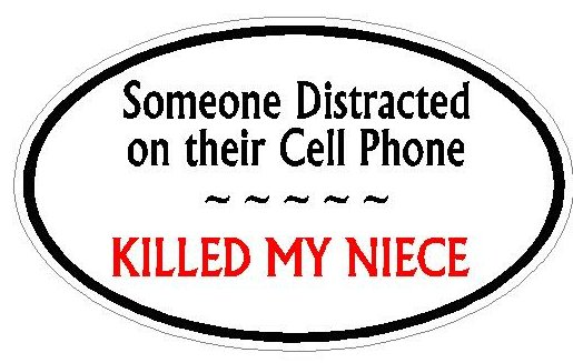 DISTRACTED DRIVER OVAL - Niece