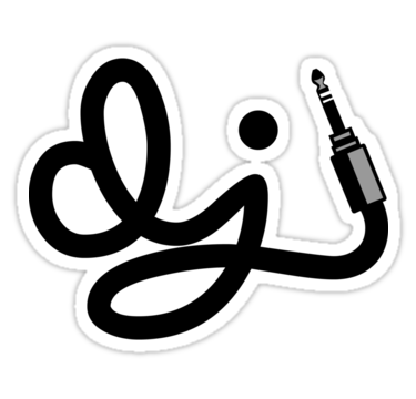 DJ Plug in sticker