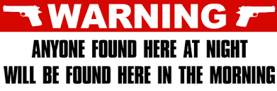 FOUND IN THE MORNING gun comntrol sticker