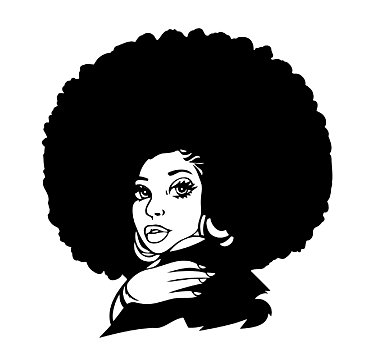 2 African Faces Africa Decal 07