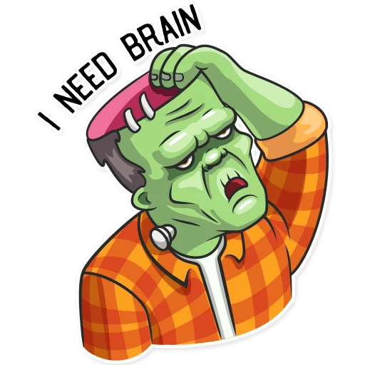 franky the monster_cartoon sticker 7