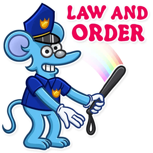 itchy and scratchy funny cartoon sticker 23