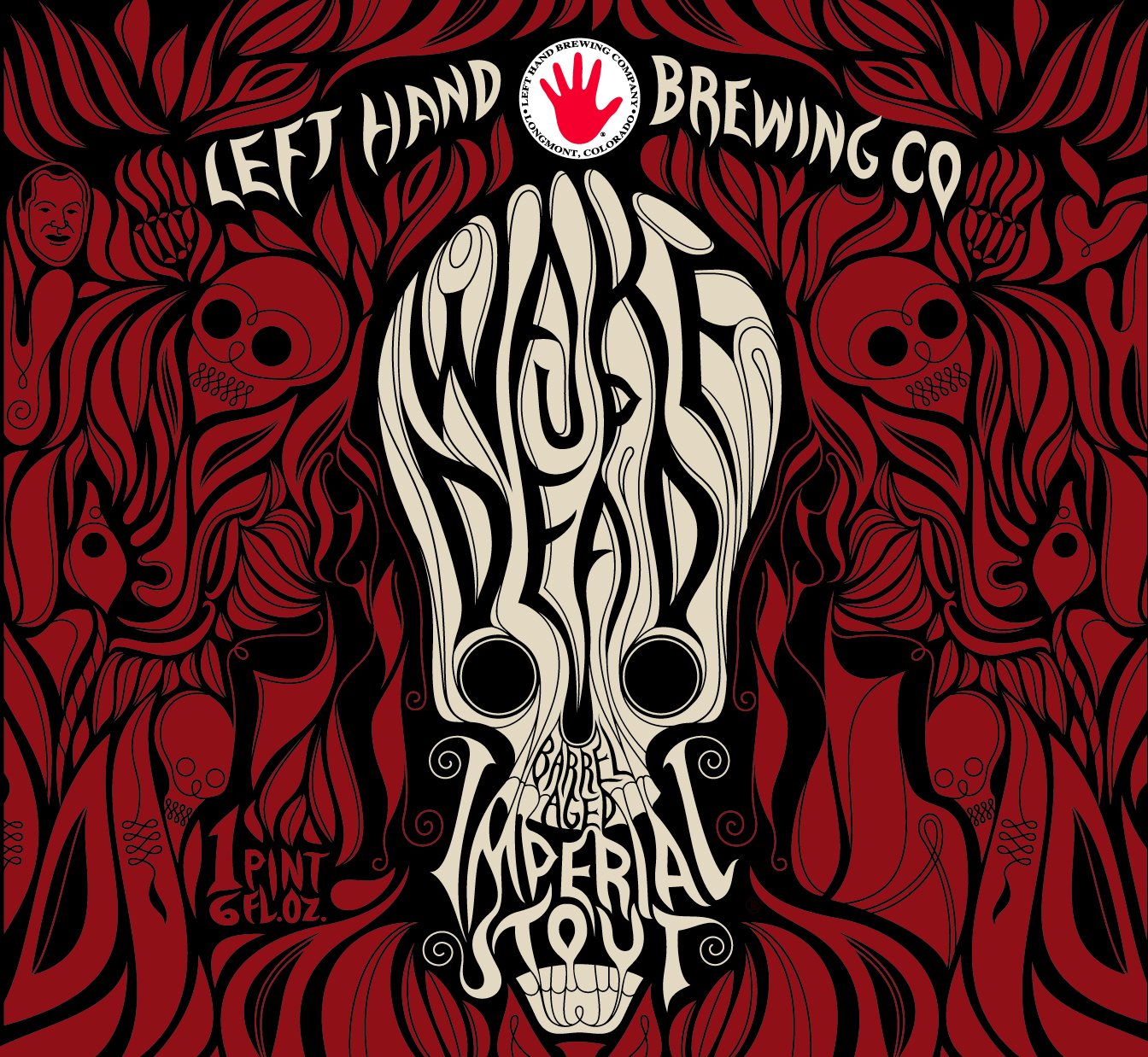 Left Hand Wake Up Dead LOGO Sticker