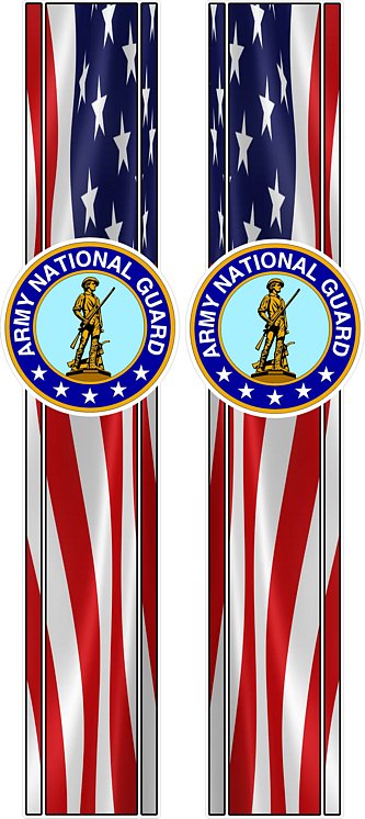 MILITARY USA FLAG army national guard COMBO KIT