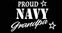 PROUD Military Stickers NAVY GRANDPA