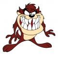 tasmanian-devil-looney-tunes TAZ BIG TEETH STICKER