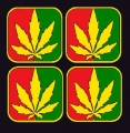 WEED LEAF SET RASTA