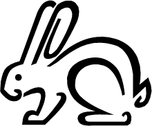 Bouncy Bunny Diecut Vinyl Sticker