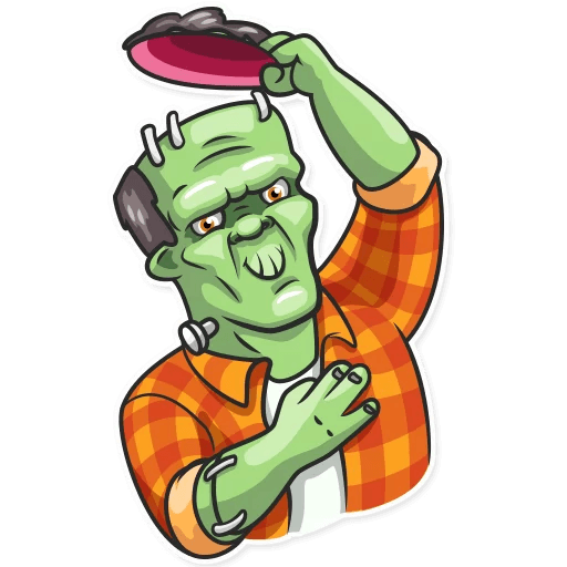franky the monster_cartoon sticker 5