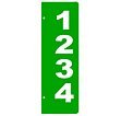 A - 6x18 Verticle Mount Reflectice Address Sign