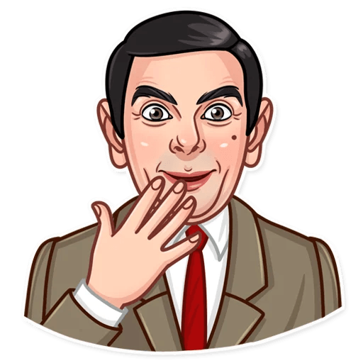 mr bean show funny car sticker 18