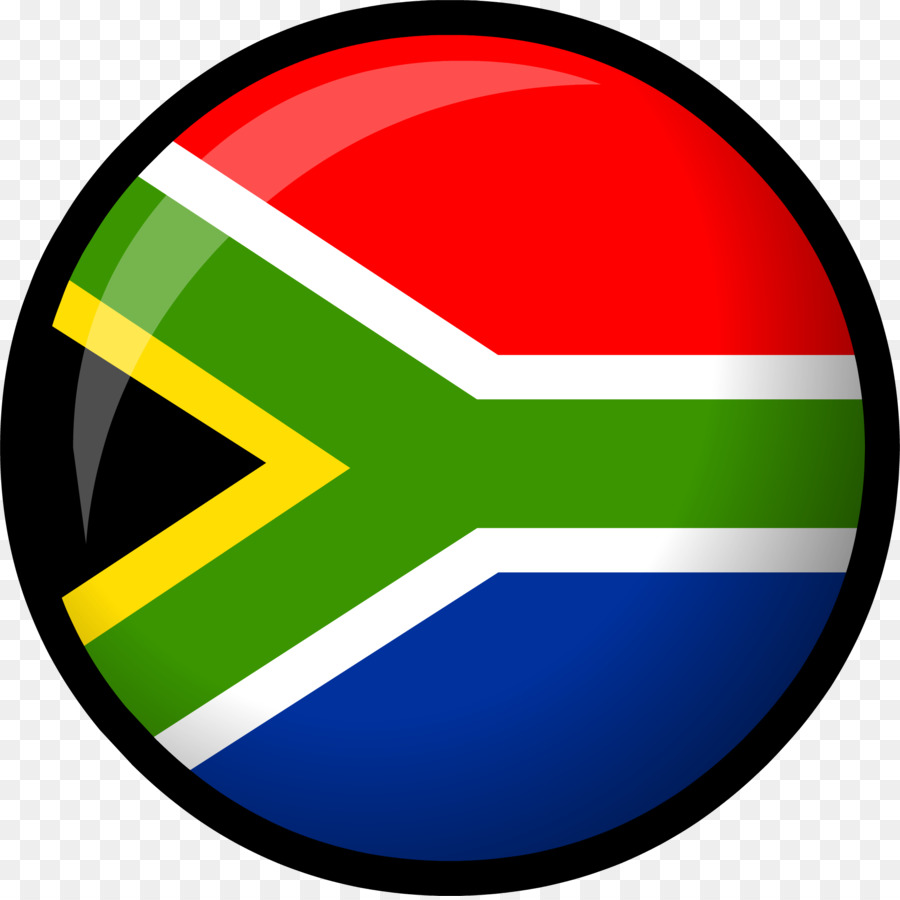0 SOUTH AFRICAN FLAG STICKER ROUND