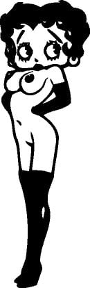Betty Boop Boobs Decal