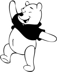 Diecut Pooh Stickers 16