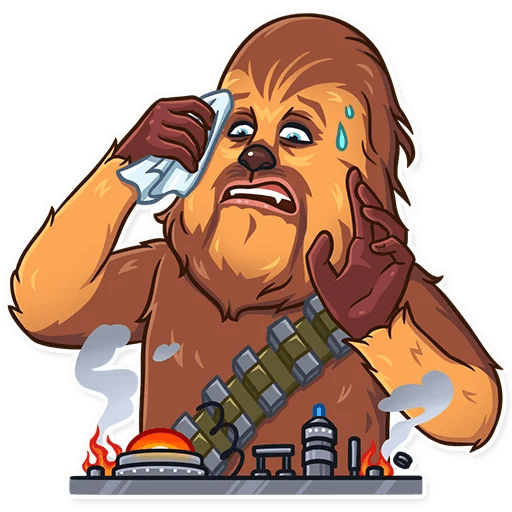 chewbacca wookiee star wars sticker 4