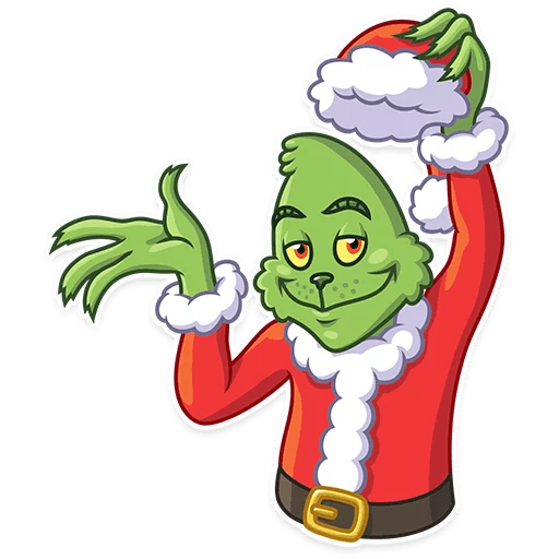 grinch stole christmas_cartoon sticker 5