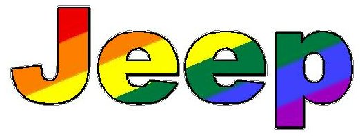 JEEP Decal Flag Pride Fill Decal