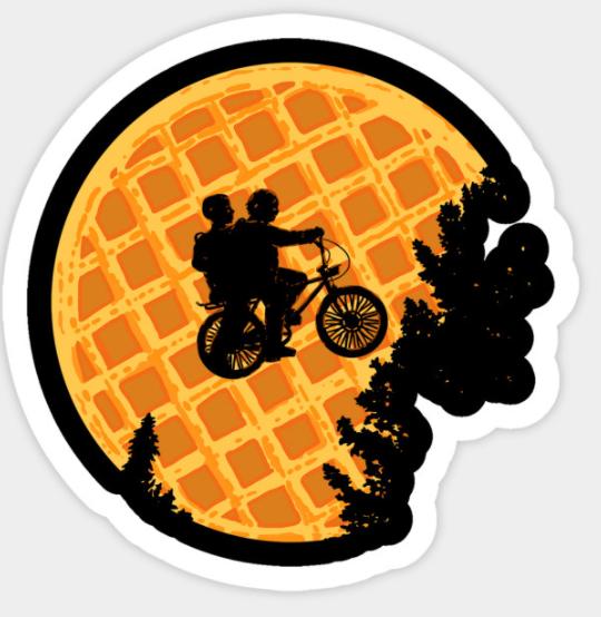 STRANGER THINGS 11 WAFFLE STICKER