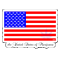 the united states of marijuana sticker