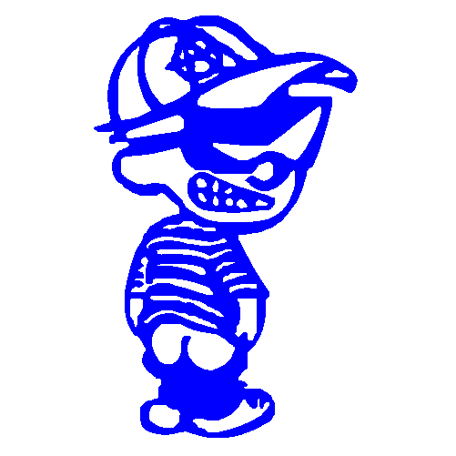 Calvin Hat Moonin decal