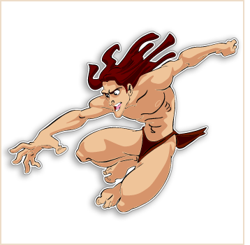 Tarzan Characters Decal 1