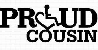 3E LOVE proud cousin diecut vinyl decal