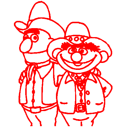 Bert and Earnie decal