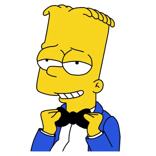 bart-simpson-BOW TIE Sticker