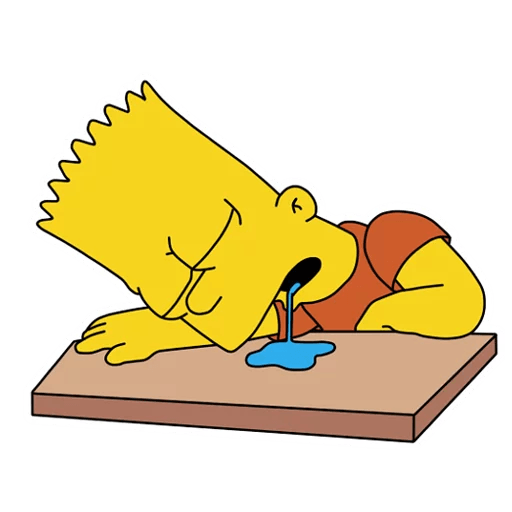 bart-simpson-DROOL Sticker