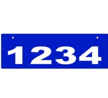 D - 6x18 Top Mount Reflectice Address Sign