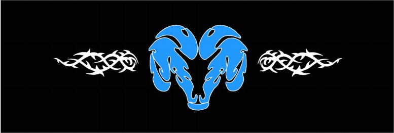 DODGE 6 Rear Window Graphic